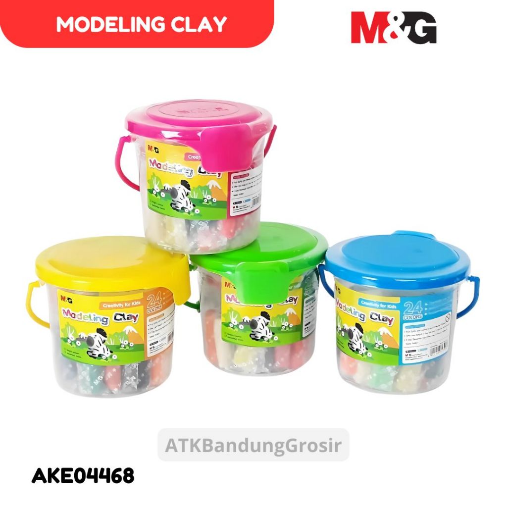 

Modelling Clay M&G 24Warna AKE04468 / Clay Mainan Anak Creativity For Kids Tanah Liat + Cetakan - SET 24