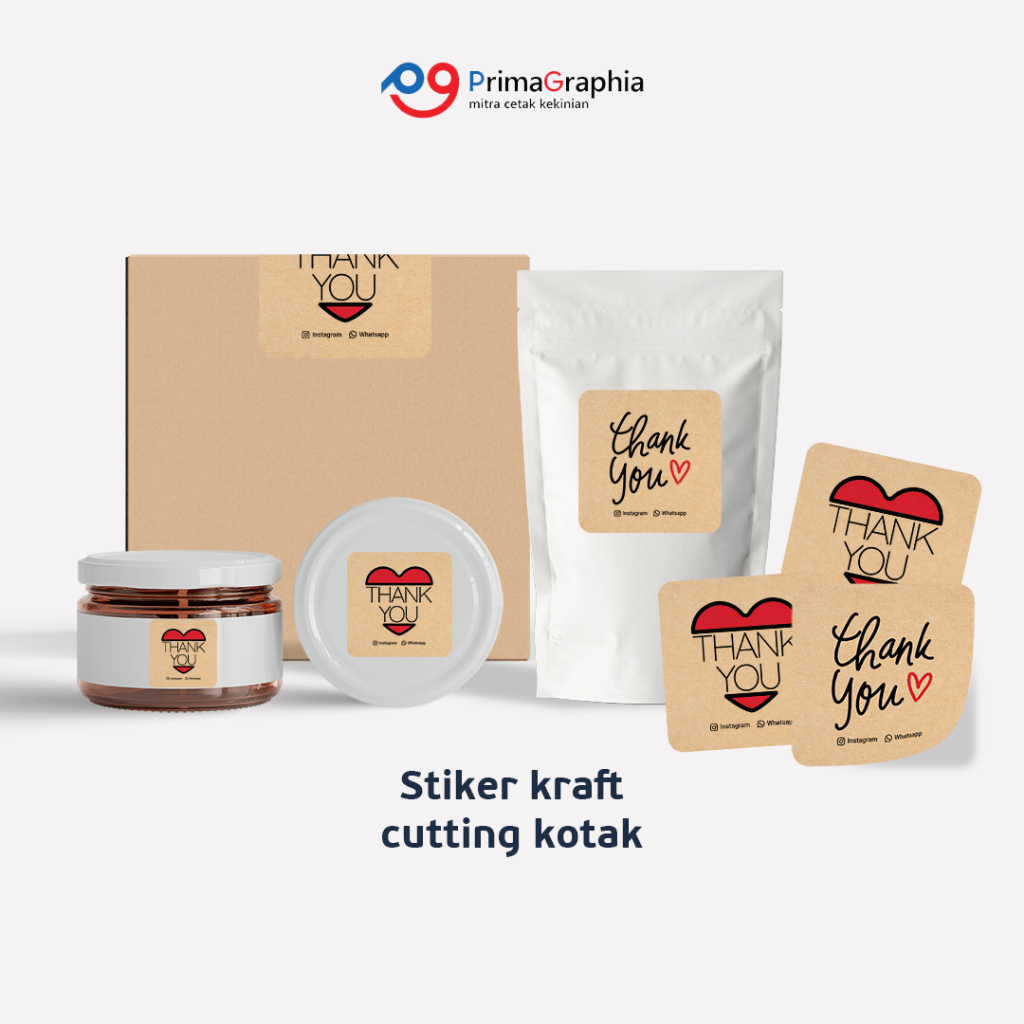 

Cetak Stiker Kraft Kotak Custom Desain Template