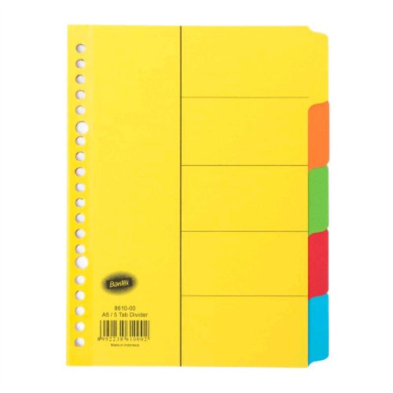 

CARBOARD DIVIDER A5 PORTRAIT 8610 00 BANTEX