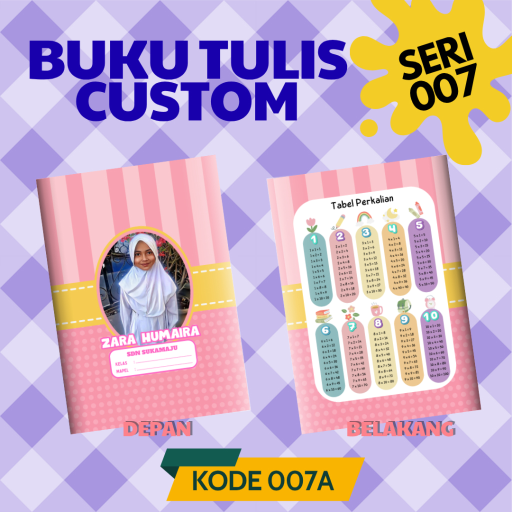 

Buku Tulis Custom Photo 30 Lembar/Buku Tulis, Buku Tulis Anak
