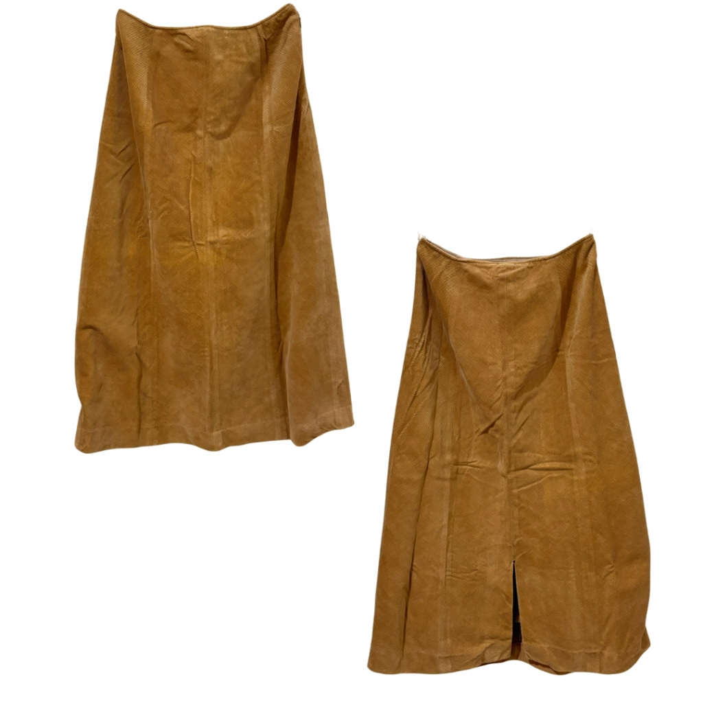 Preloved Rok Corduroy Coklat Wanita | Corduroy Skirt in Brown