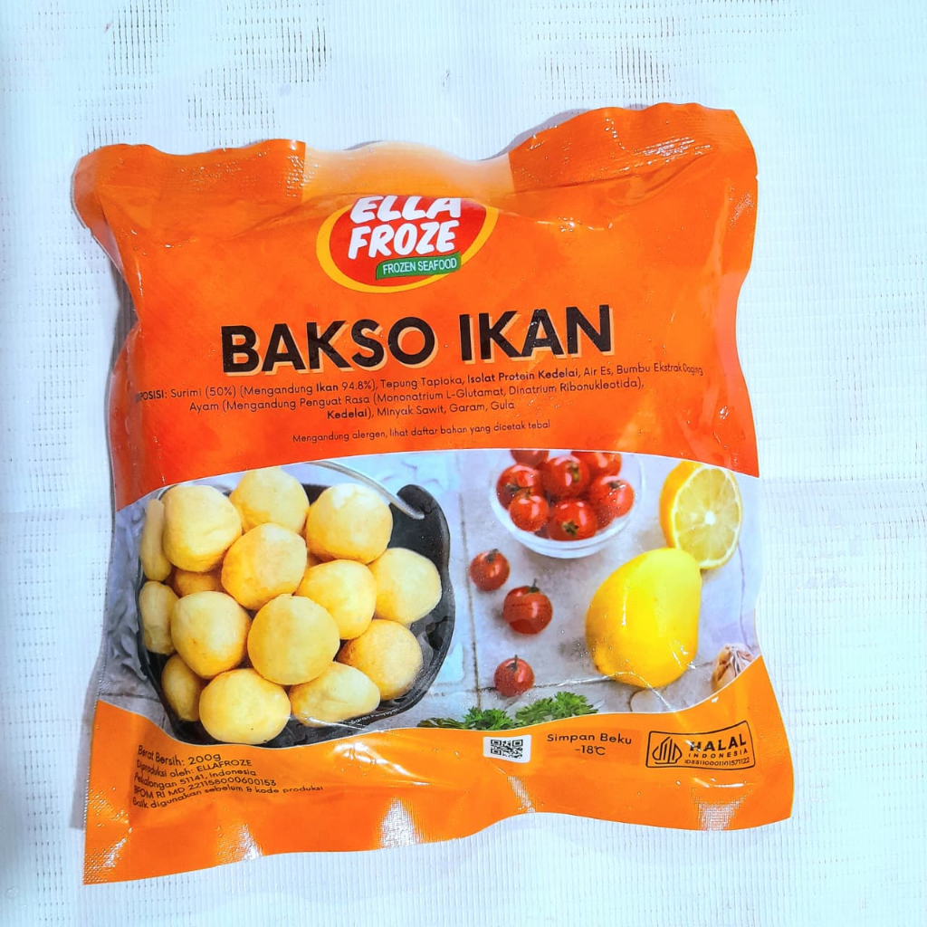 

ELLAFROZE Bakso Ikan 200 GR - Delicious Seafood Meatballs