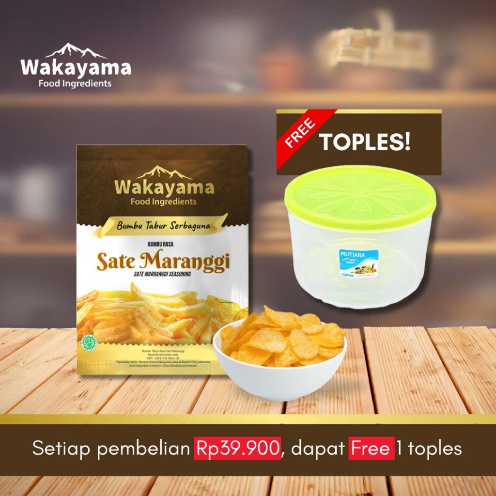 

Wakayama Bumbu Tabur Rasa Sate Maranggi - 60g