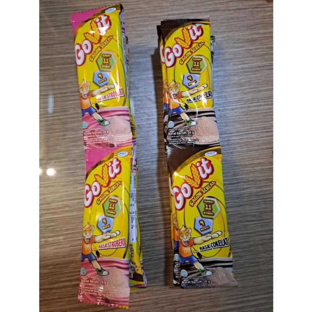 

Govit Sagon Sereal 1 Renteng Isi 10x6g Rasa Cokelat dan Strawberry