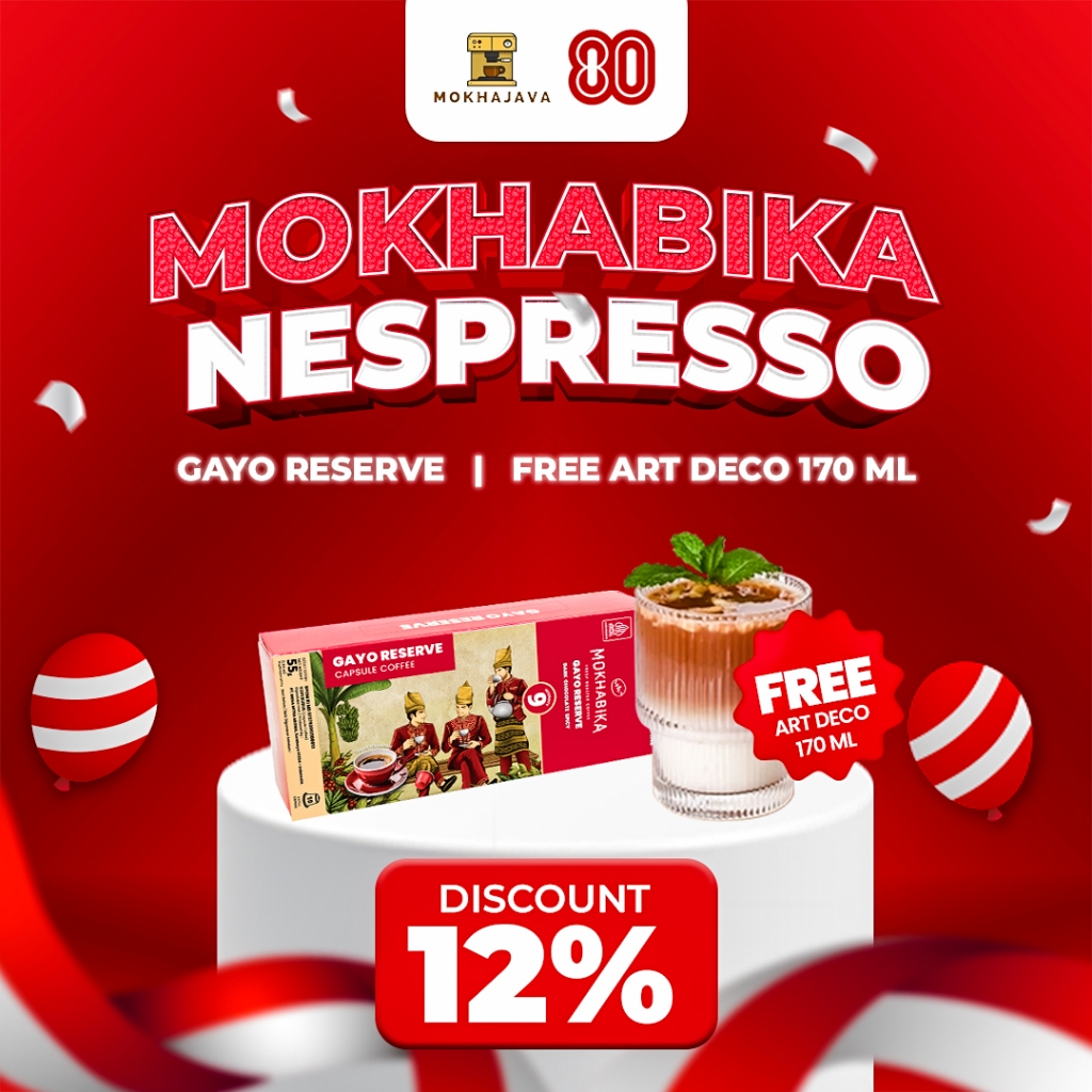

8.8 MERDEKA SALE - Mokhabika Limited Nespresso Compatible Coffee Capsule Kopi Kapsul