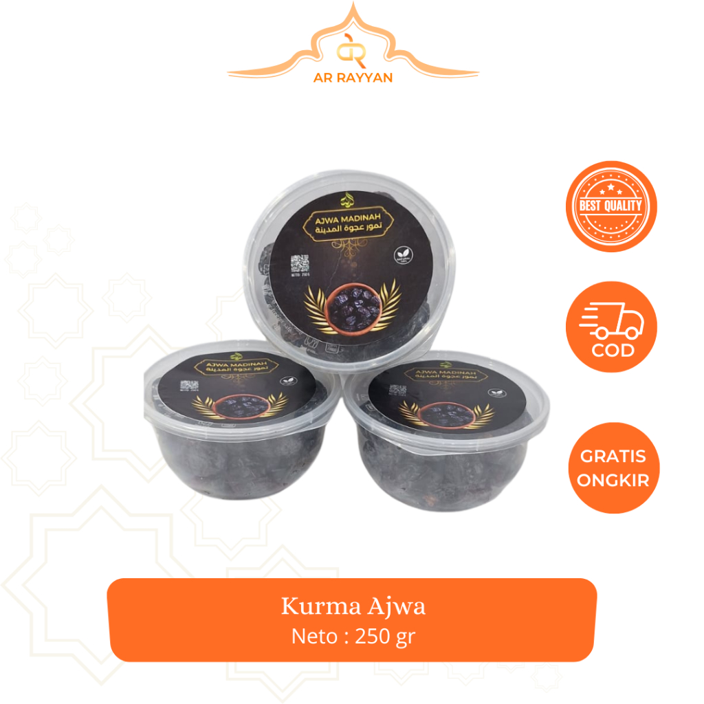 

Kurma Ajwa 250gr / Kurma Ajwa Madinah / Kurma Nabi