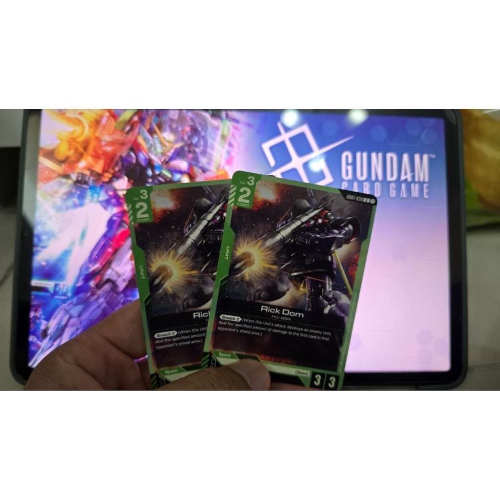 GUNDAM CARD GAME English:  Rick Dom (Unit)
