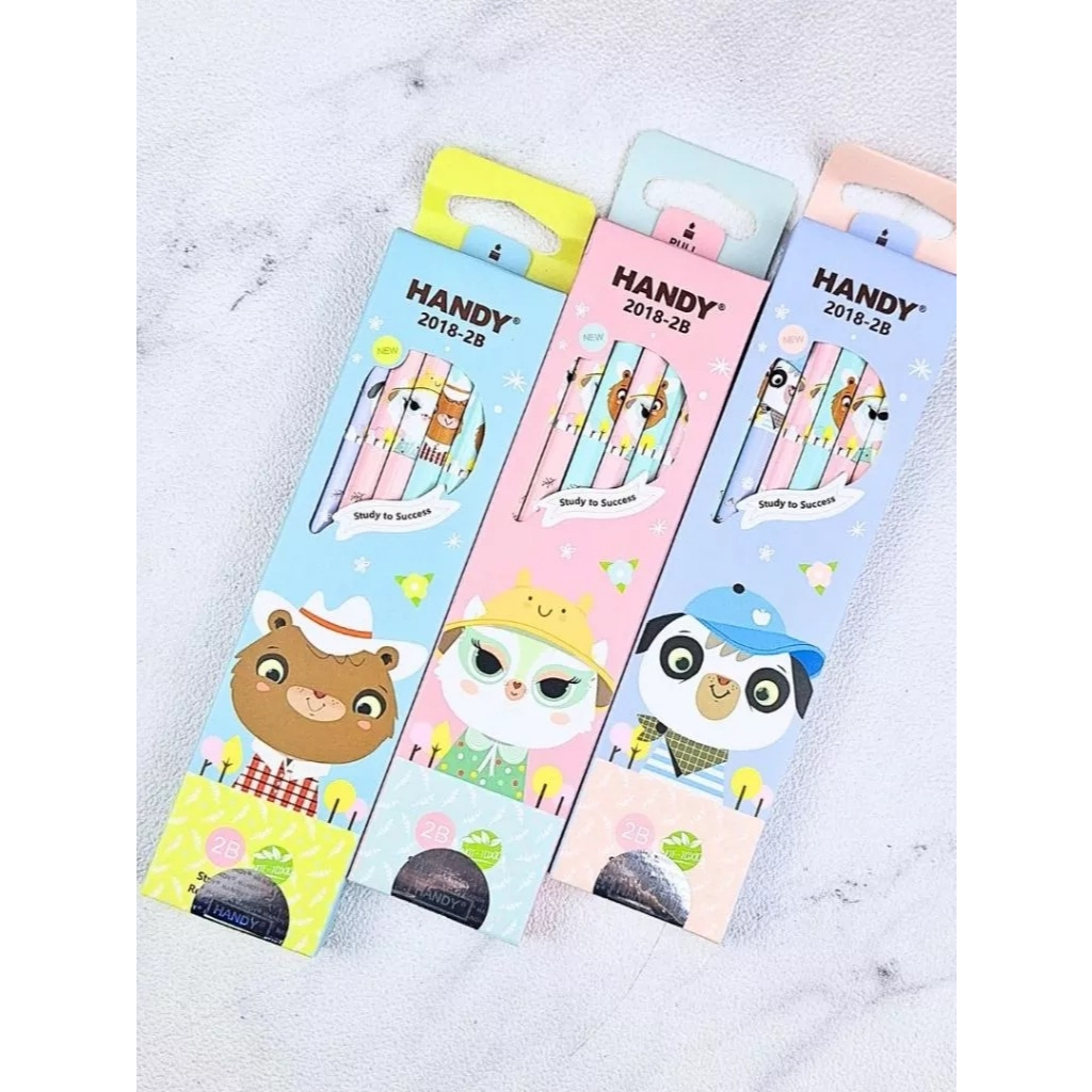 

HANDY PENSIL 2B NEW DESIGN COLORFULL MOTIF