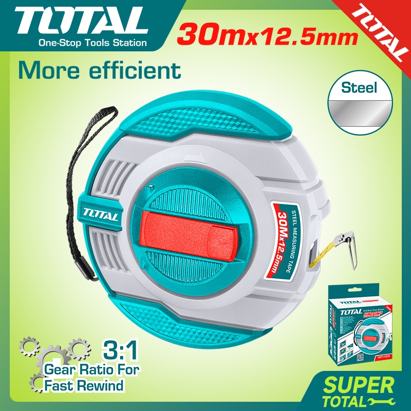 【TOTAL】Meteran/Steel Measuring Tape TMT11306