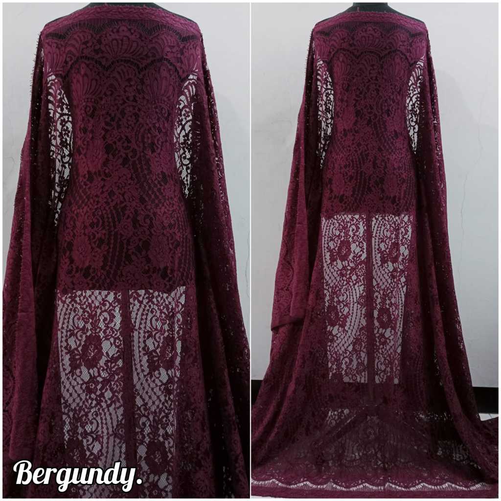 kain brokat semi francis nillon cordeli isi 2.5 meter x 1.5 meter ,bakal kebaya brokat semi francis,