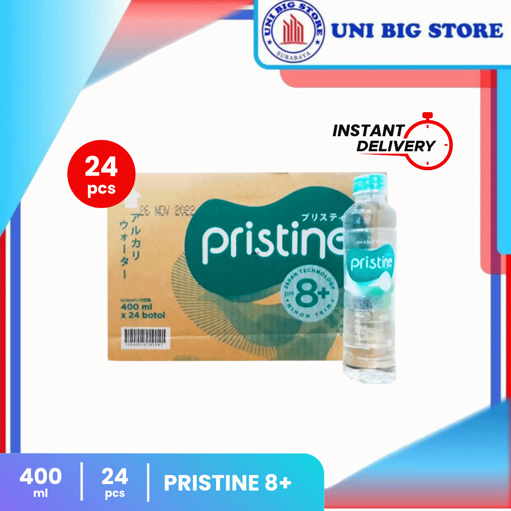 

Pristine 8+ Air Mineral 400 ml ( 1 Dus isi 24 Pcs)