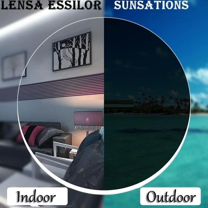 Lensa Kacamata Minus Lensa Crizal Alize Sunsations -4,25 S/D -6,00