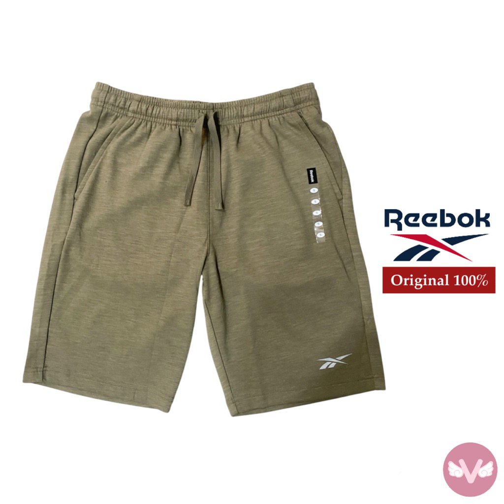 Reebok Short Celana Pendek Olahraga Celana Pria Hijau Celana Pendek Olahraga Reebok Original 100%