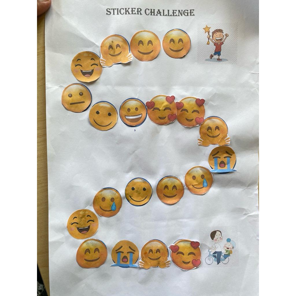 

media pembelajaran stiker challange