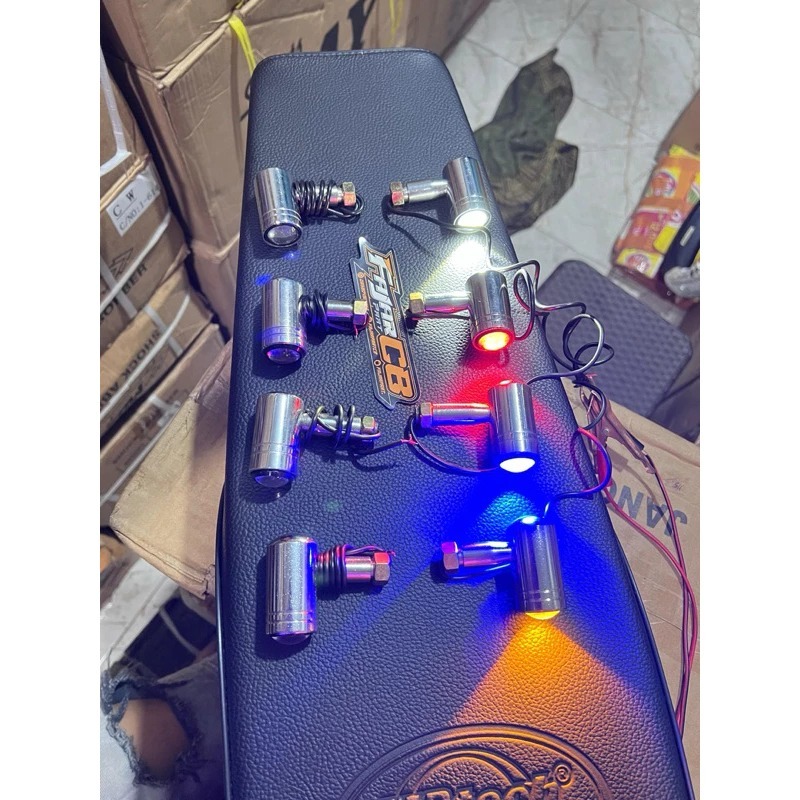 Sein reteng bulat palu led arus dc sein cb full besi krom stanlis sein copy grentech