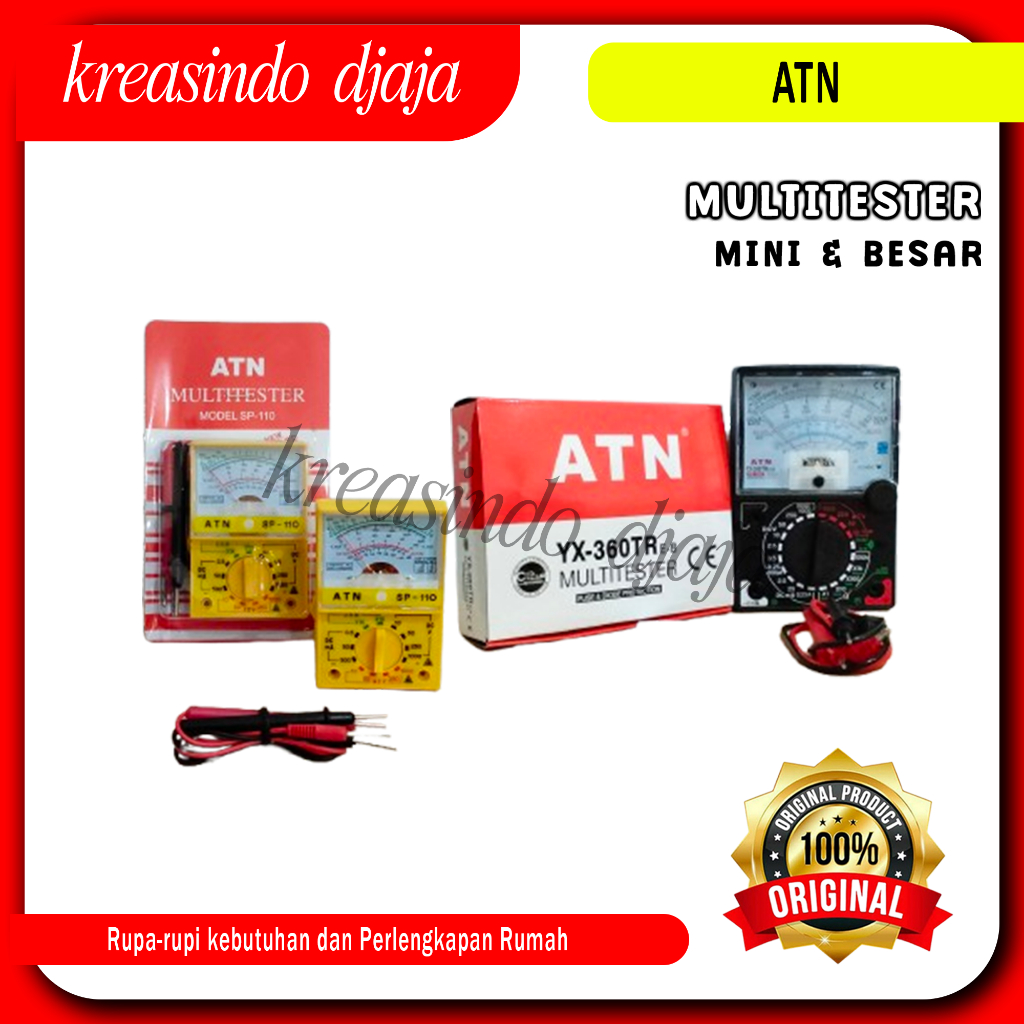 ATN Multitester Analog Serbaguna – Alat Ukur Listrik & Elektronik