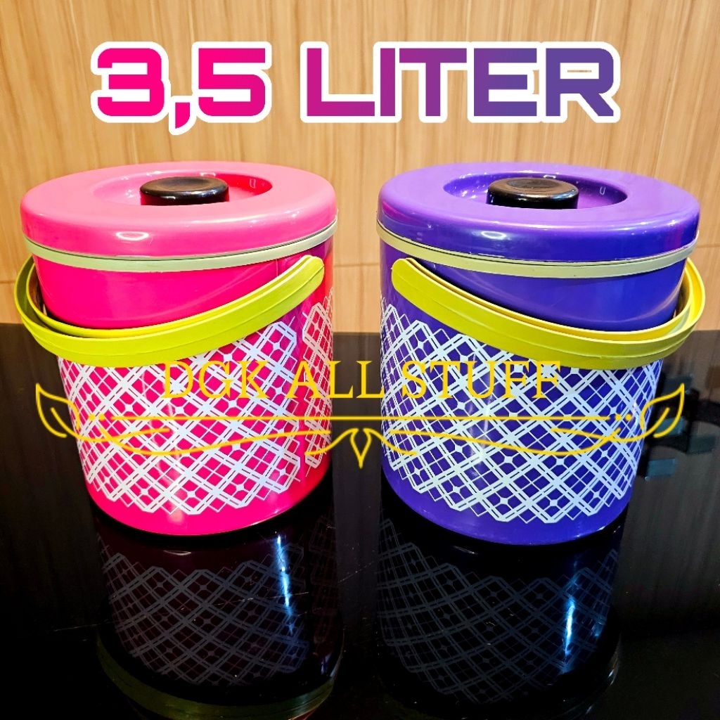 Termos Tempat Wadah Nasi Rice Es Batu Lilin Ice Bucket Jualan Tahan Panas Dingin Lama Plastik USA Mi