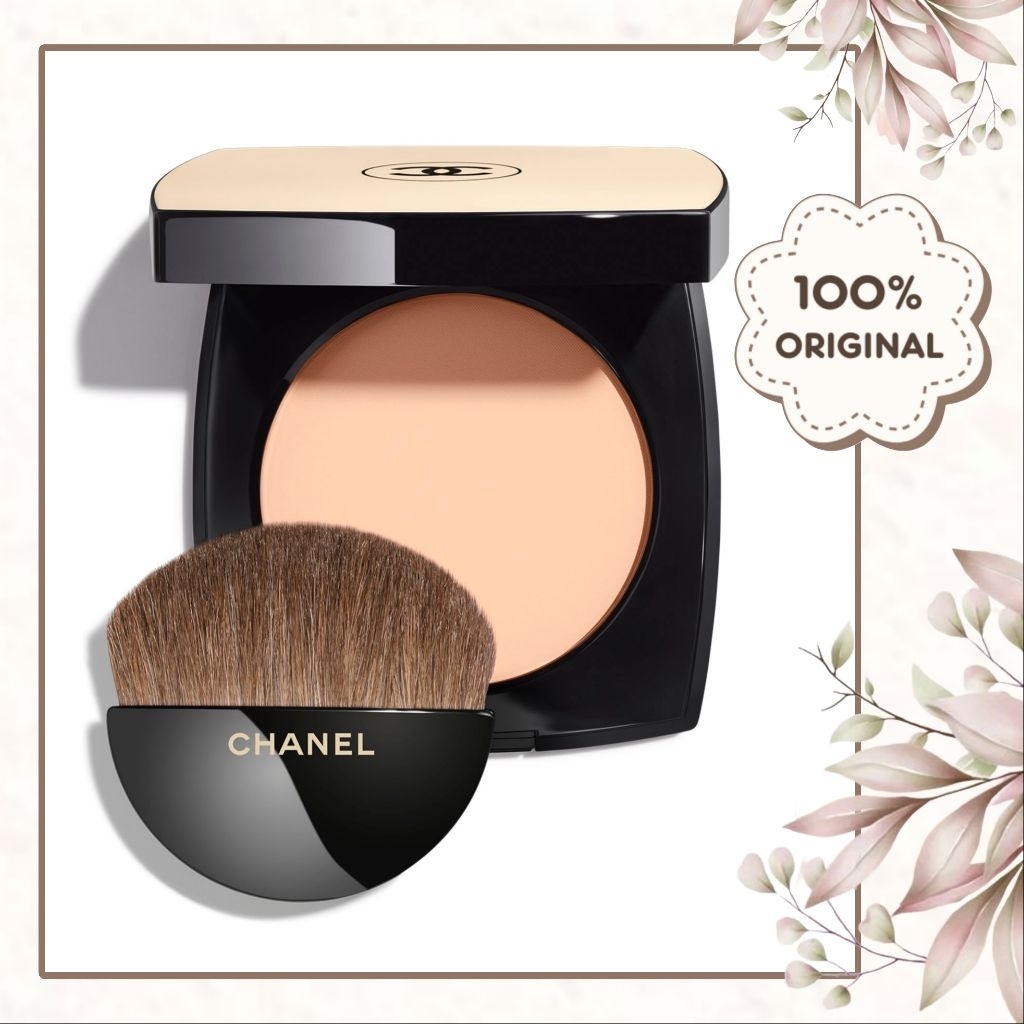 [ C*HANEL/CHANEL ] Les Beiges Pressed Powder Healthy Glow Sheer Finish Foundation Compact Finishing 