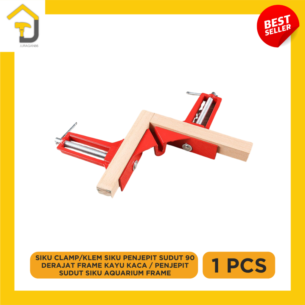 SIKU CLAMP/KLEM SIKU penjepit sudut 90 derajat frame kayu kaca / Penjepit sudut siku Aquarium Frame