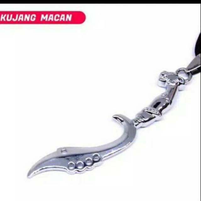 Grosir Kalung Tali Liontin Kujang Macan 3D Fashion Gold Silver Black Kalung Metal Gaul