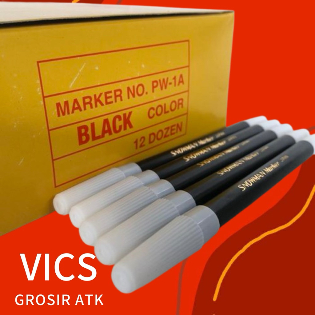 

Spidol Snowman Kecil - Hitam 1 Lusin