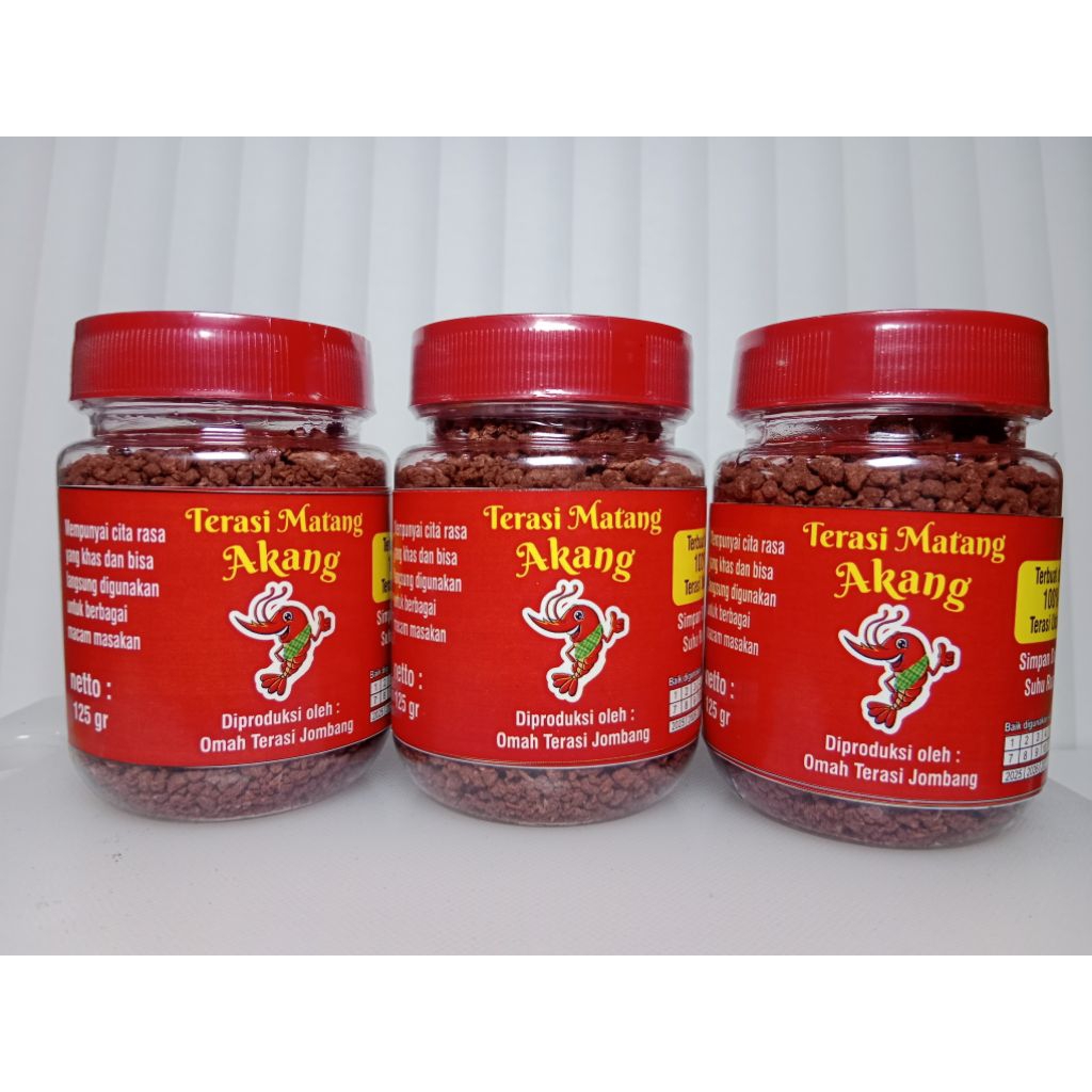 

Terasi Matang Akang Siap Pakai 125gr Terasi Udang Terasi Udang Tuban