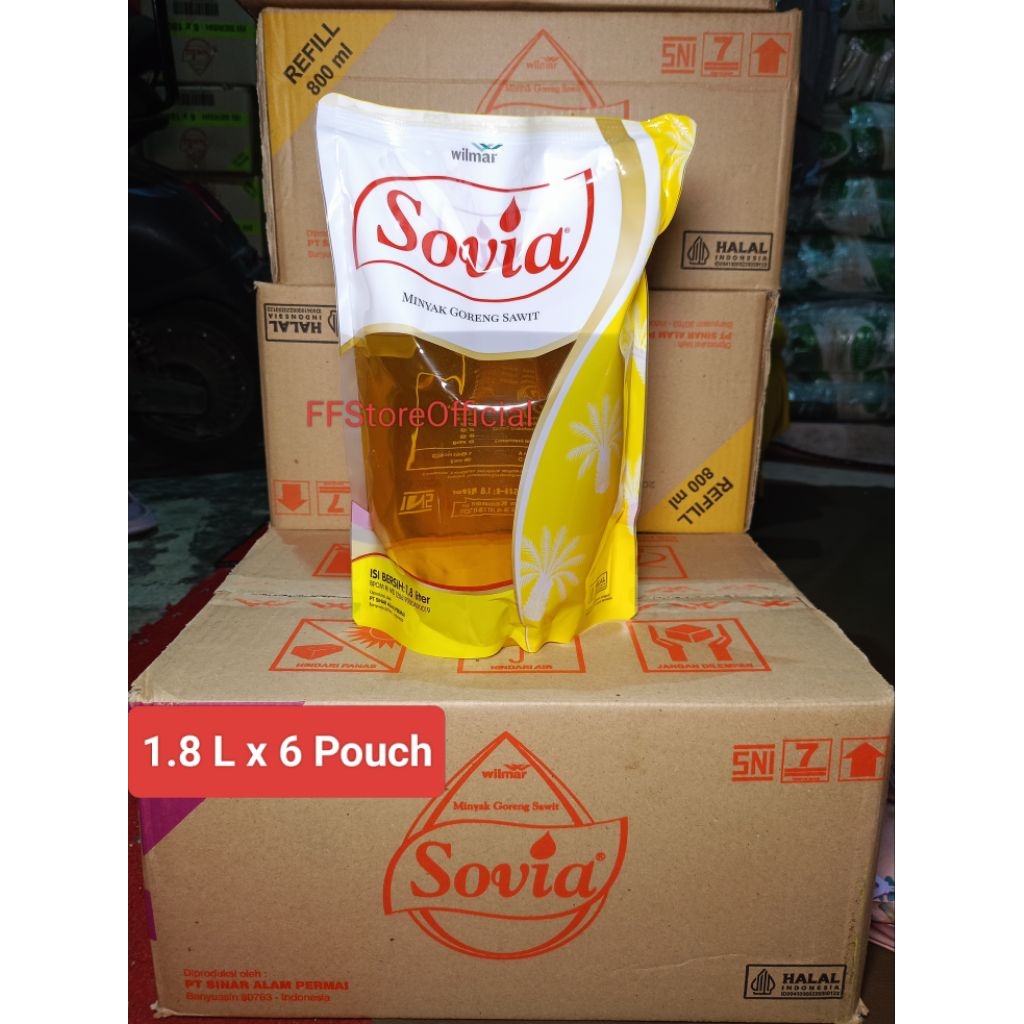 

SOVIA Minyak Goreng Pouch 1.8 L x 6 Pouch (INSTANT)
