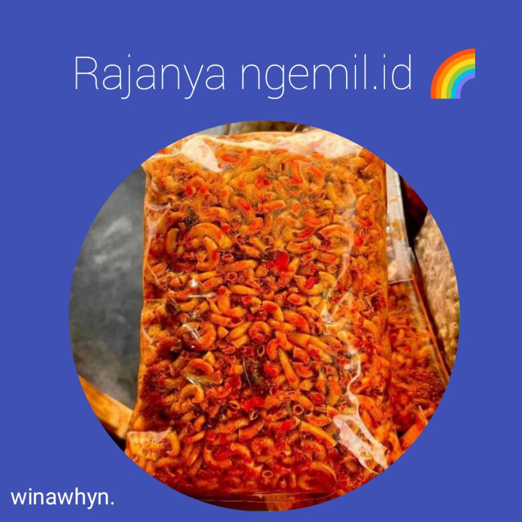 

makaroni pedas daun jeruk cemilan kering