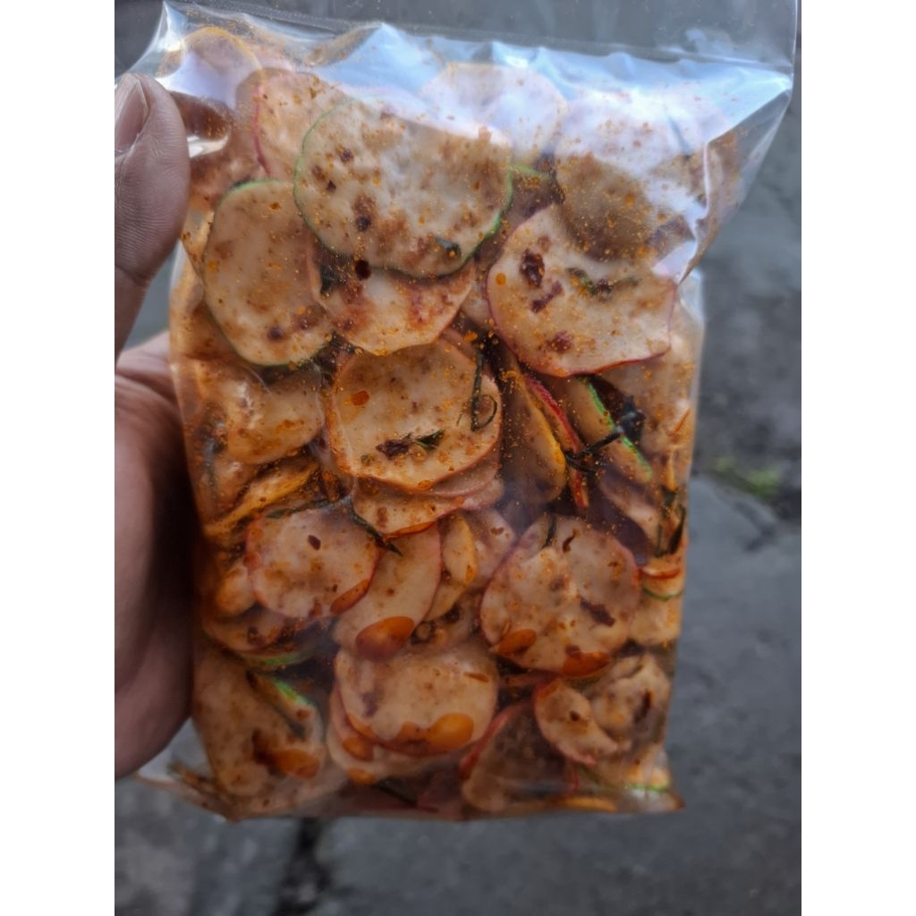 

kerupuk sebring bawang pedas daun jeruk 250gr sajodo home snack kerupuk sebring bantat