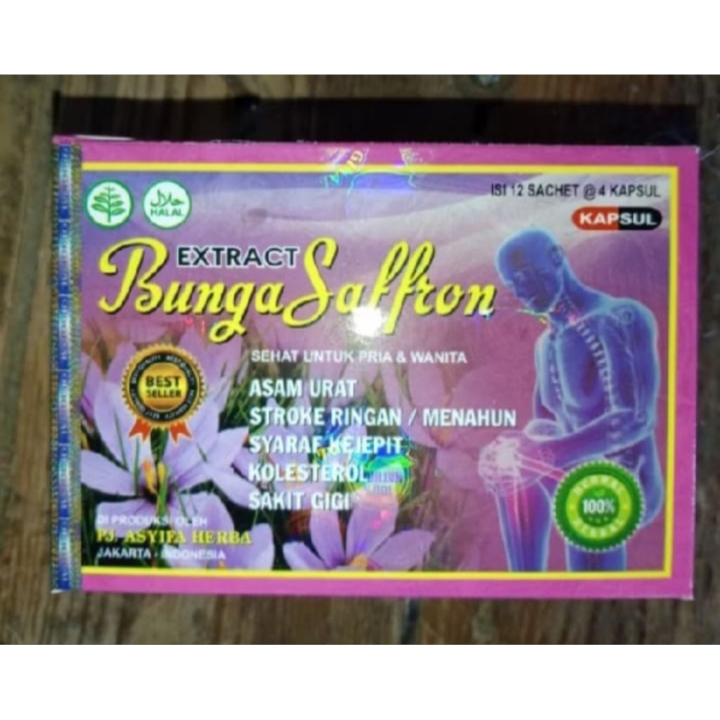 

New prodak bunga safron isi 12saset@4kapsul 100%aslioriginal
