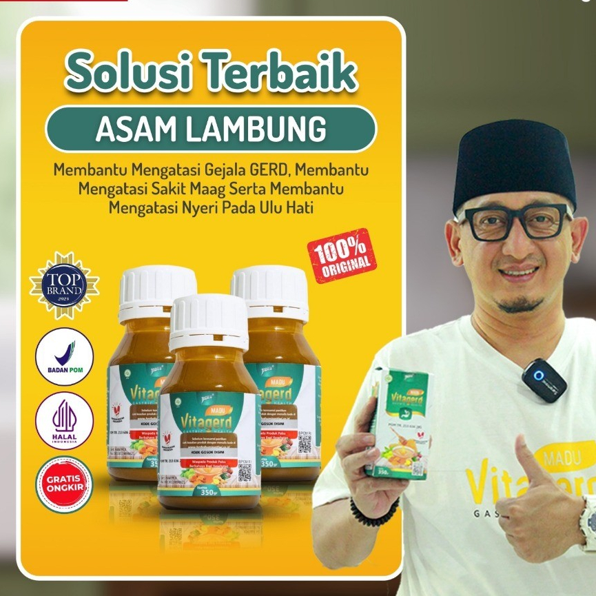 

Vitagerd Madu Herbal Paket 3 Botol Berat Bersih 350 Gram 100% Original
