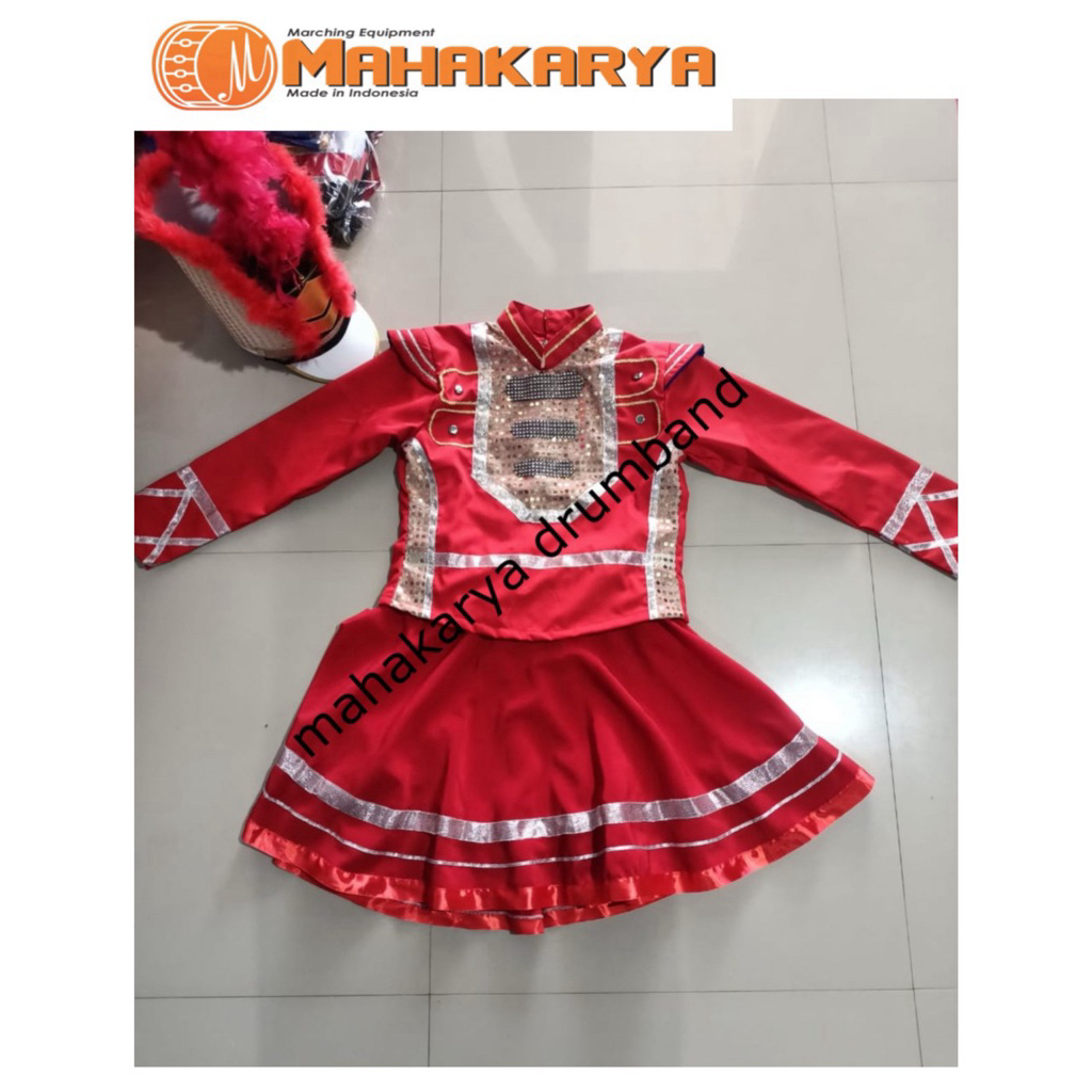 Baju Mayoret Drumband Dengan Topi Anak TK,SD,SMP,SMA