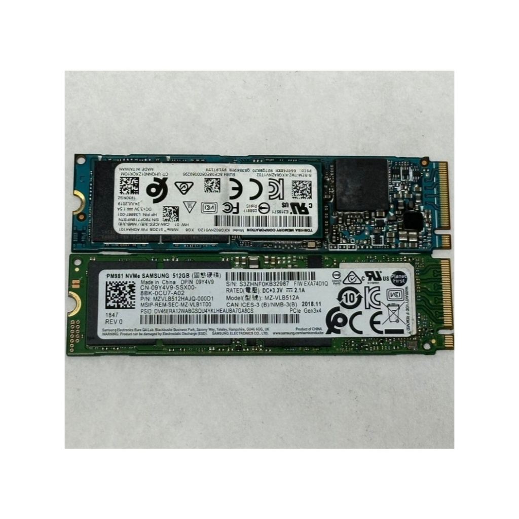 SSD NVMe 512GB Samsung WD Toshiba