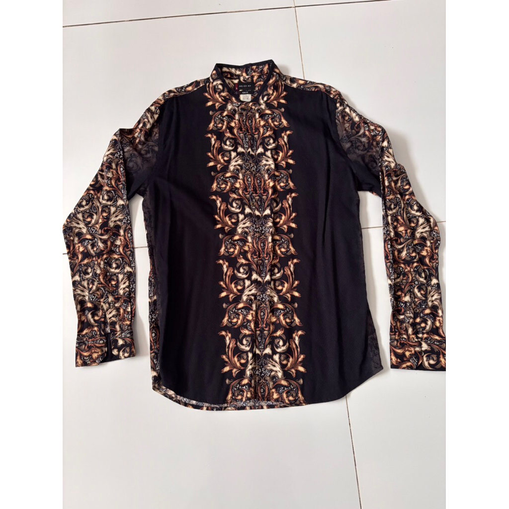 kemeja batik lengan panjang moc second original