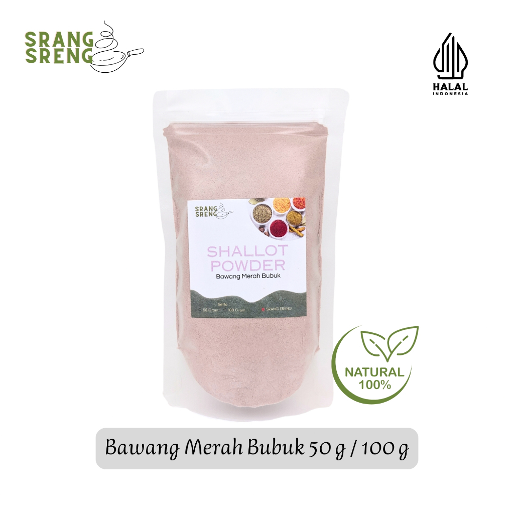 

Bawang Merah Bubuk 50 g & 100 g | Shallot Powder | Bumbu Dapur | Bumbu Masakan Rempah Herbal Tradisional