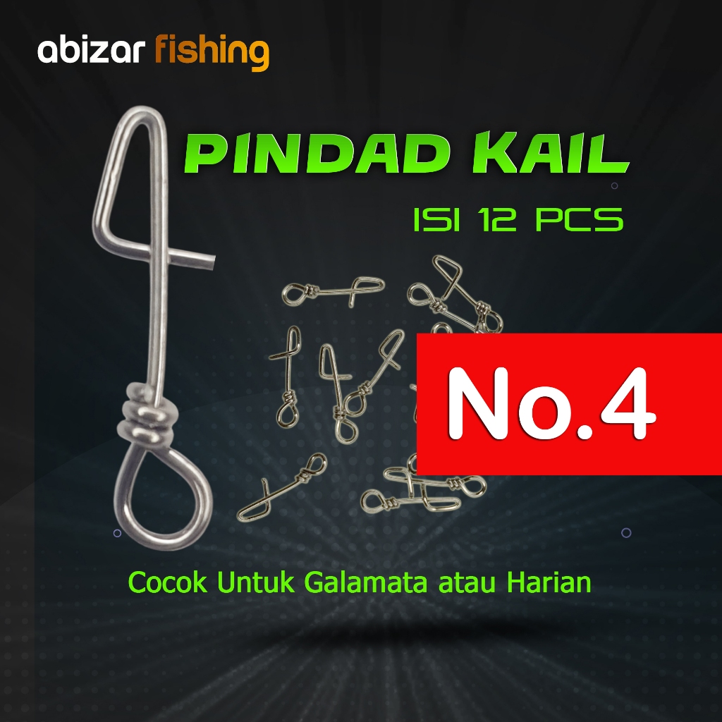 [Grosir] SNAP PENITI PANCING PINDAD NO 4 ISI 12 Stainless Steel Murah - Abizar FIshing