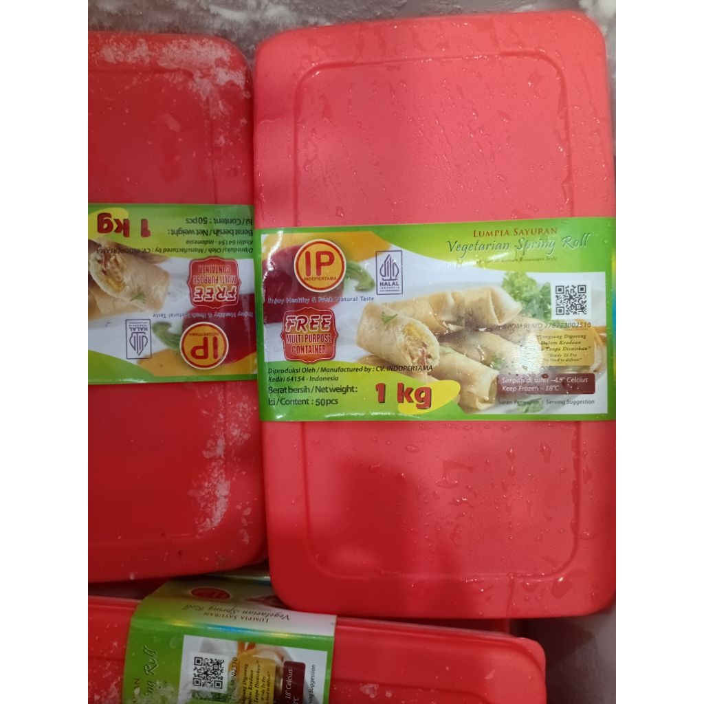 

IP Lumpia Sayur Box 1Kg 50pcs, Vegetarian spring roll