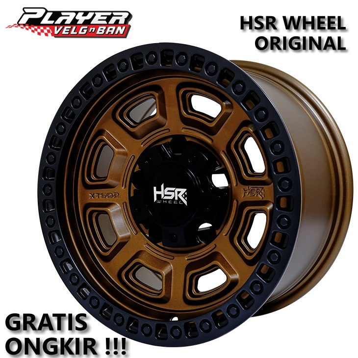 VELEK MOBIL RING15 UNTUK JEEP SIDEKICK JIMNY PELEK HSR XTS02 R15 LEBAR8 PCD5X139,7 ET-15 BRONZE