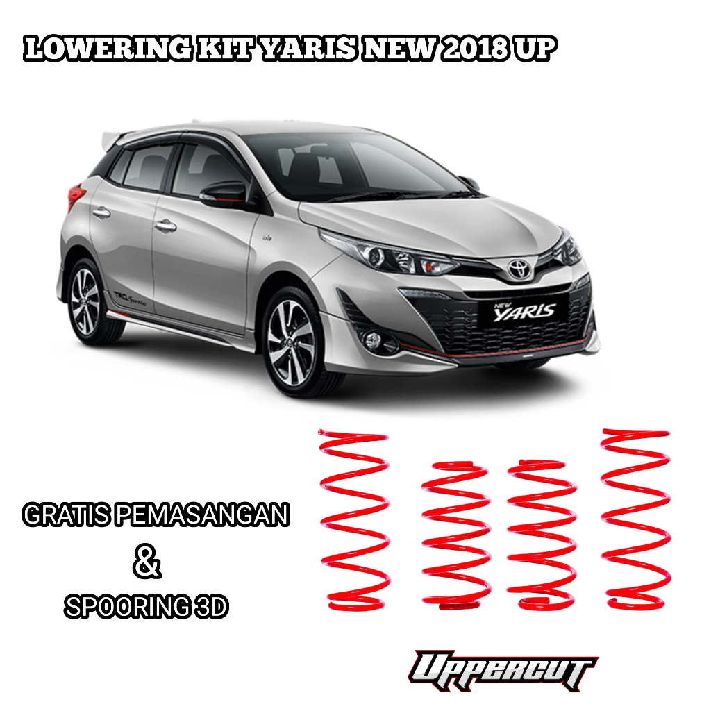 LOWERING KIT / PER CEPER PNP MOBIL YARIS 2018 UP & VIOS
