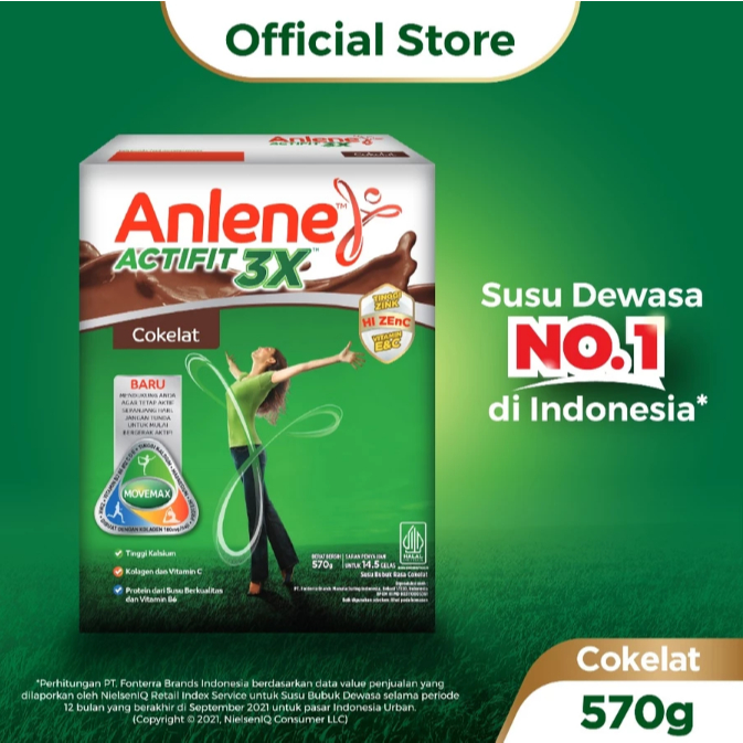 

Anlene Actifit Coklat 570 gr