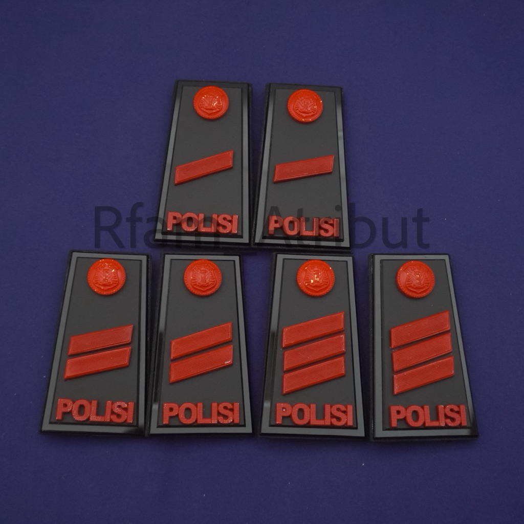 Pangkat Bharatu Pdh FullMika Akrilik Tamtama Polri Bharada / Bharatu / Bharaka Polisi Brimob Premium