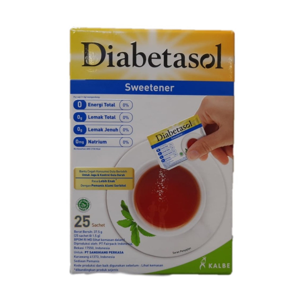 

DIABETASOL SWEETENER 37.5g ISI 25