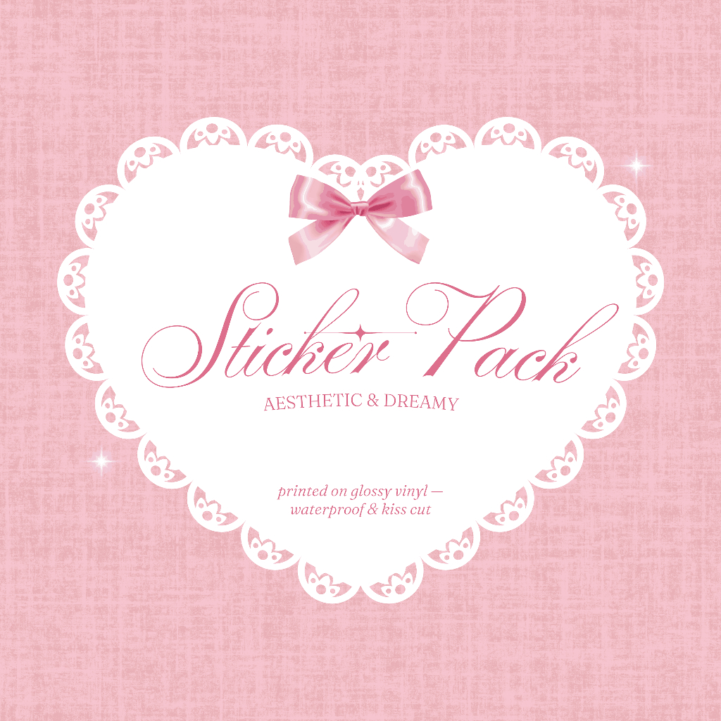

Single Element Sheet - Aesthetic Vinyl Sticker Pack with Kiss Cut (A6)