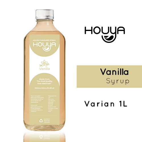

Houya Vanilla Syrup 1Liter - Sirup Rasa Vanilla