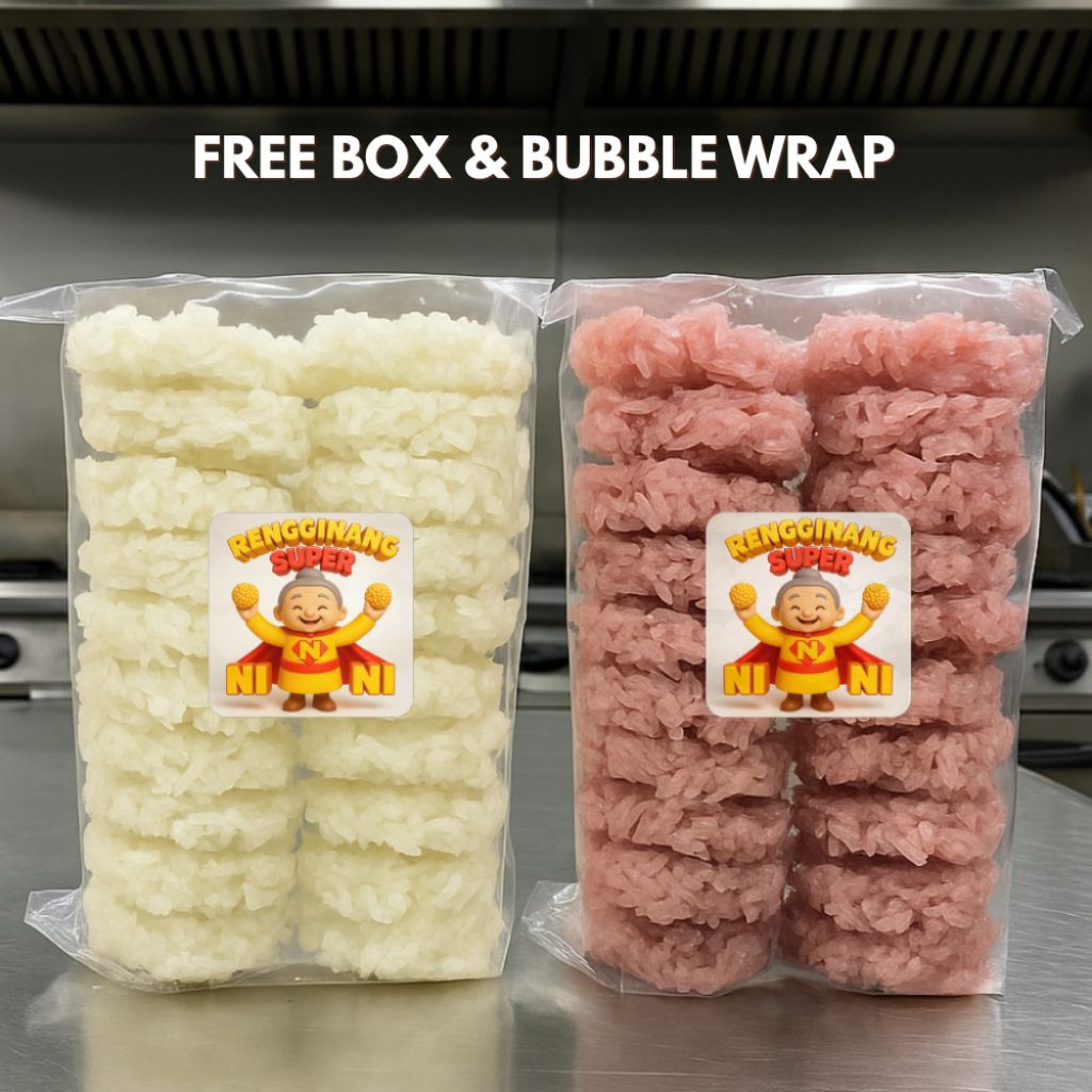 

Rengginang Original Ketan Premium Homemade 500gr / Rengginang Super Nini Camilan Tradisional