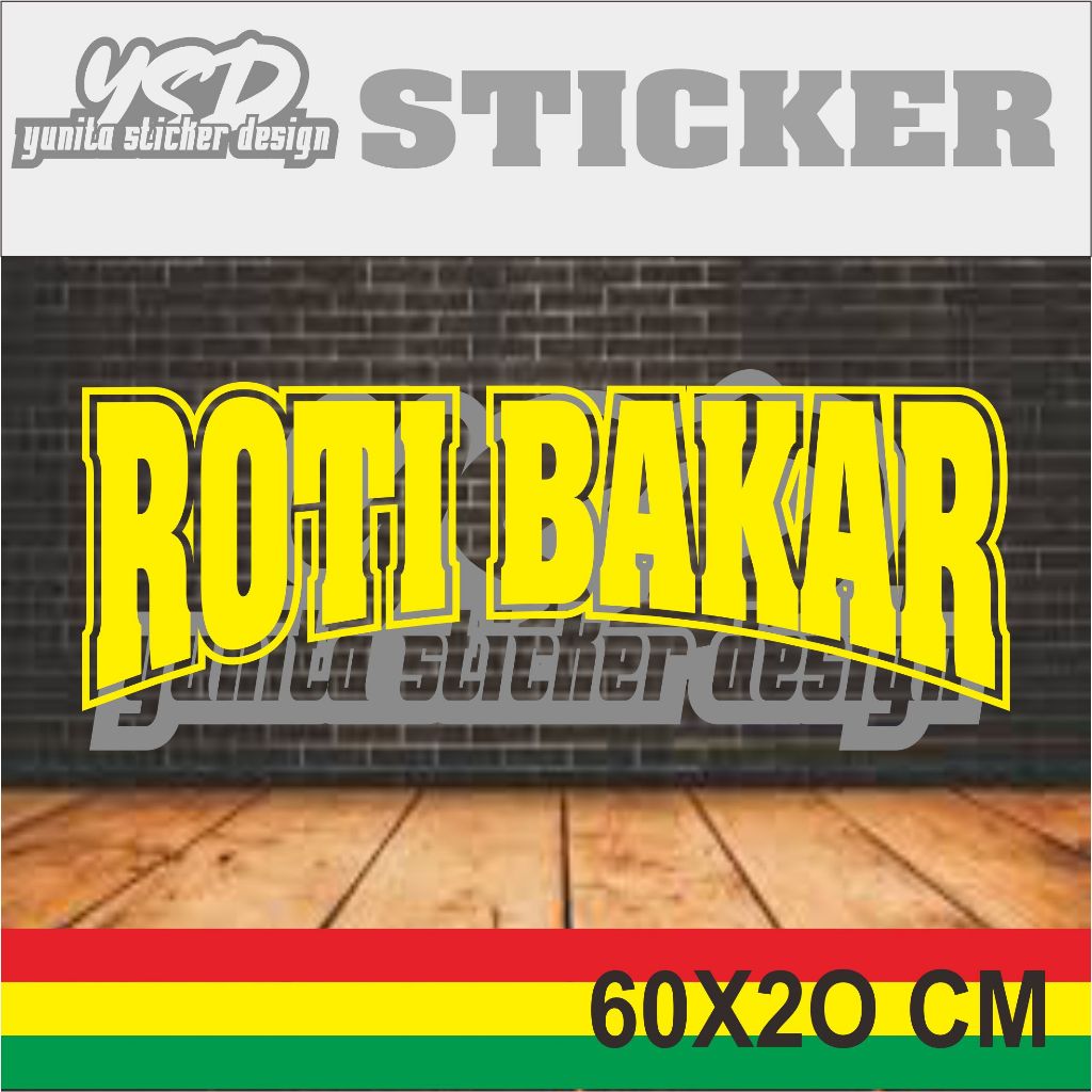 

STICKER NAMA PRODUK JUALAN ROTI BAKAR BUAT DI GROBAK ATAU DI ETALASE DENGAN UKURAN 60 X20 CM
