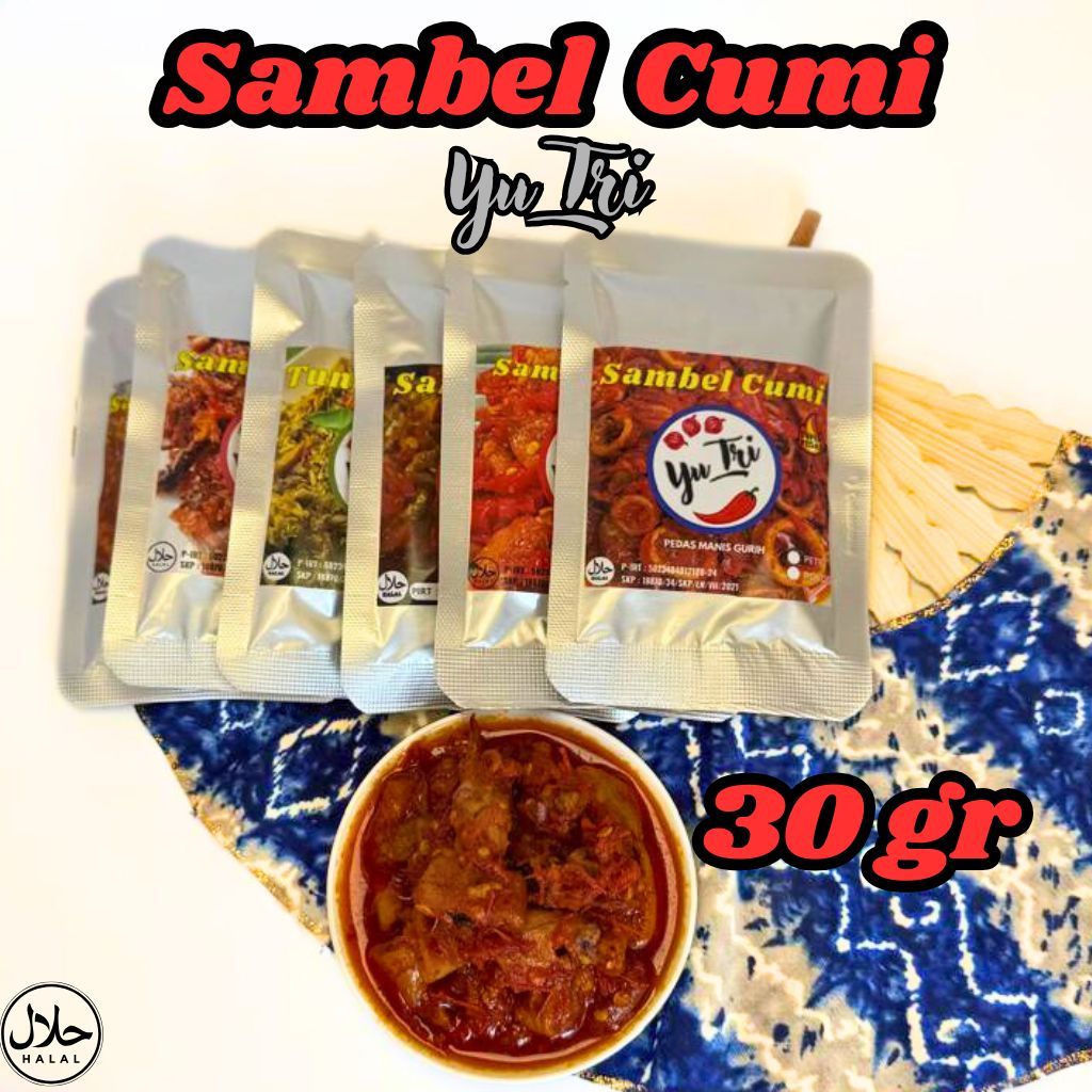 

PROMO SAMBEL CUMI ASIN BALADO CABE IJO PETE SACHET 30 GRM YU TRI