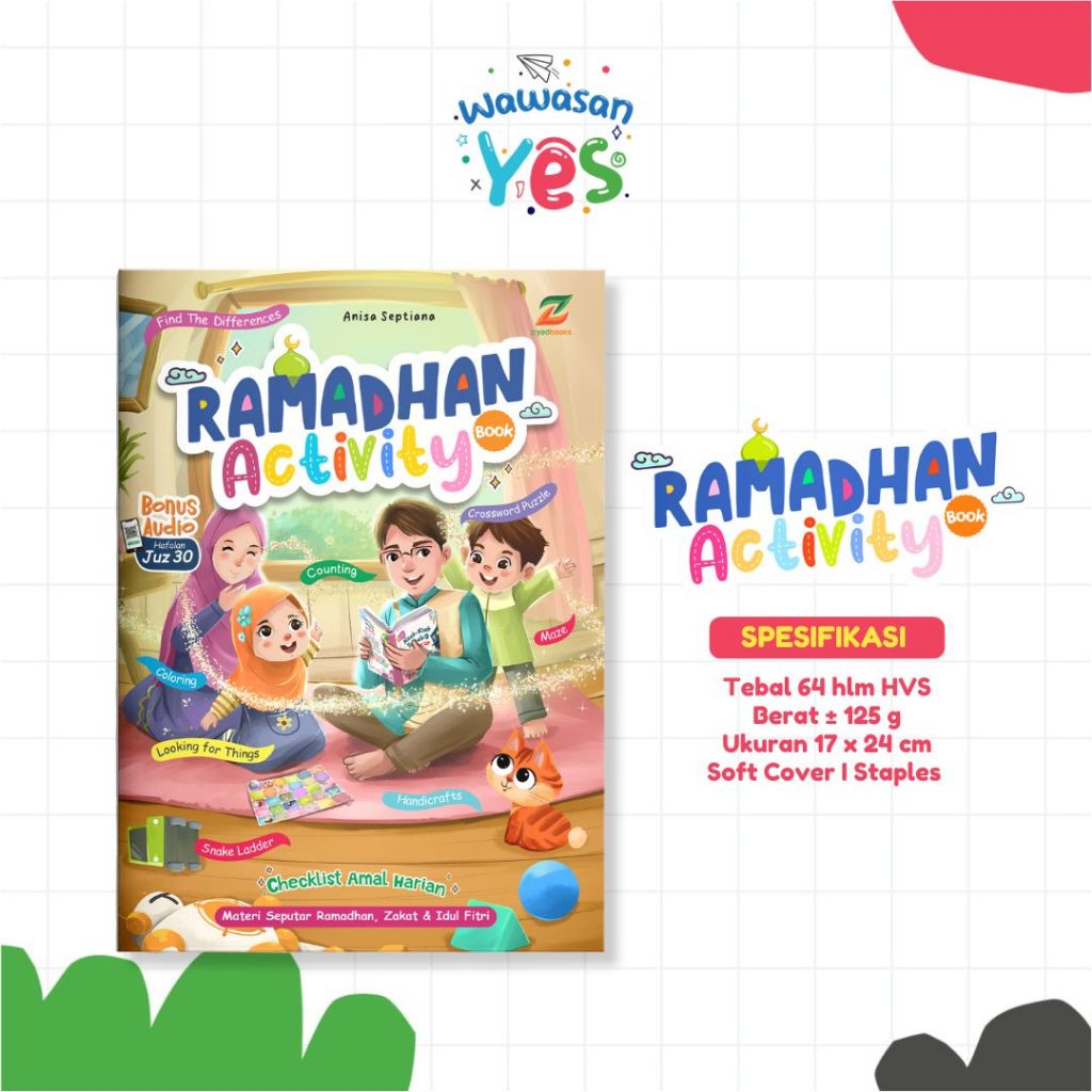 Buku Kegiatan Ramadhan Activity Book Jounal Hebatku Anak tk a sd 2025 Ziyadbooks official