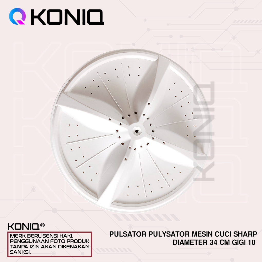PULSATOR PULYSATOR MESIN CUCI SHARP DIAMETER 34 CM AS KOTAK 10