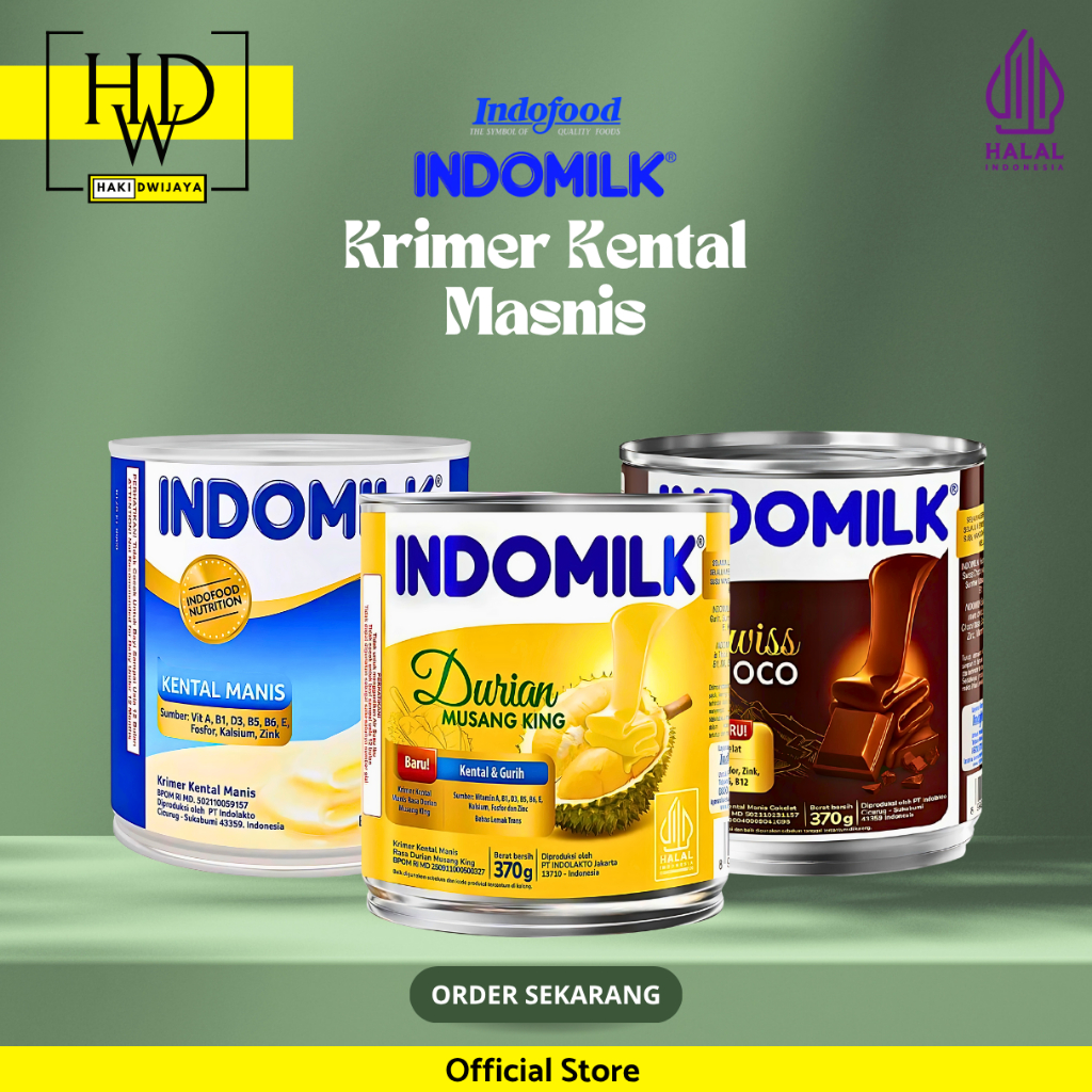 

Indomilk Kental Manis Kemasan 370 gram Kaleng